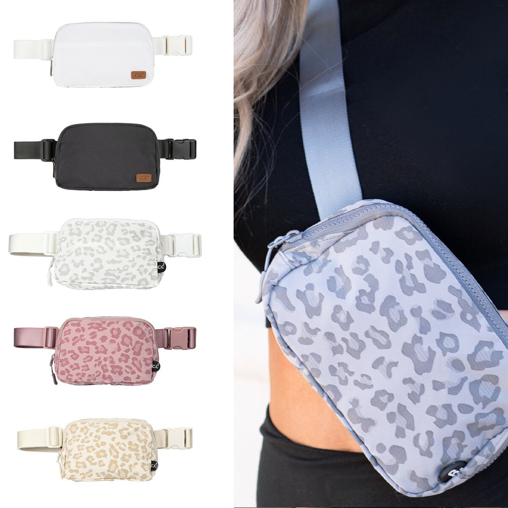 CC Belt Bags, Unisex 2-Pack Adjustable Strap for Women, Teens and Men