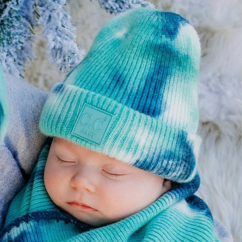 CC Brand Kid and Baby Tie Dye Beanie Winter Accessories Hats