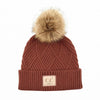 CC Brand Kids Criss-Cross Suede Patch Beanie