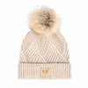 CC Brand Kids Criss-Cross Suede Patch Beanie