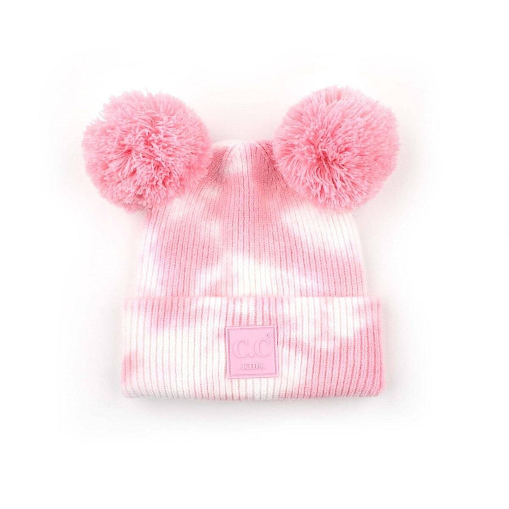 CC Brand Pom Pom Tie-Dye Baby Unisex Beanie Winter Hats