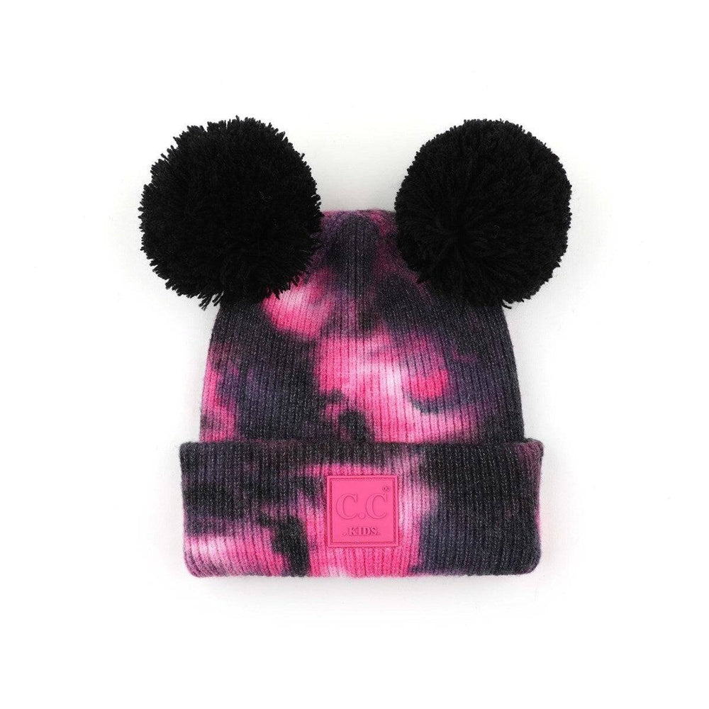 CC Brand Pom Pom Tie-Dye Baby Unisex Beanie Winter Hats