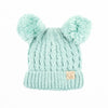 CC Kids Double Pom Winter Kids Beanie for Ages 1-5