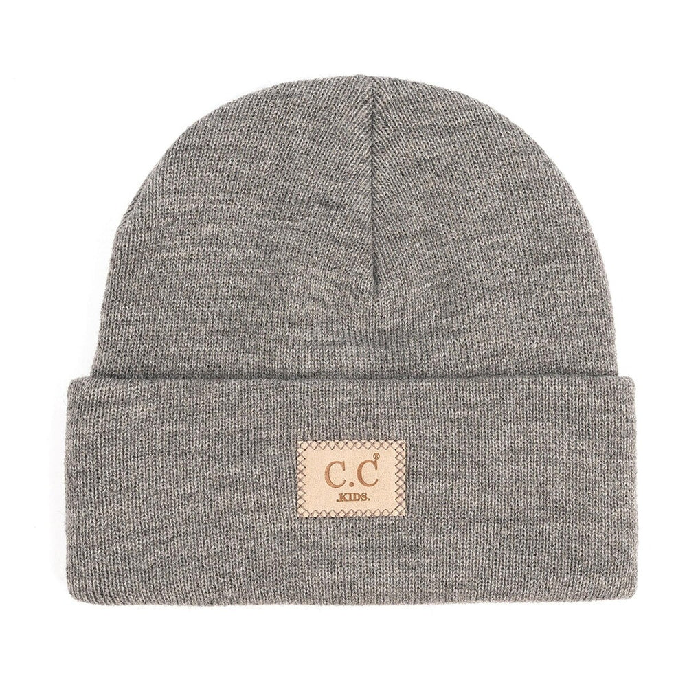 CC Kids Unisex Classic Ribbed Winter Beanie Hats Accessories