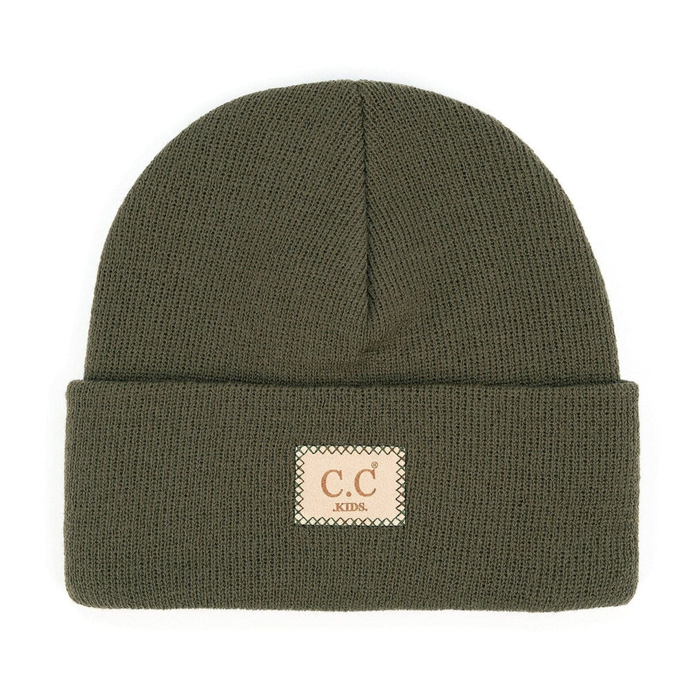 CC Kids Unisex Classic Ribbed Winter Beanie Hats Accessories