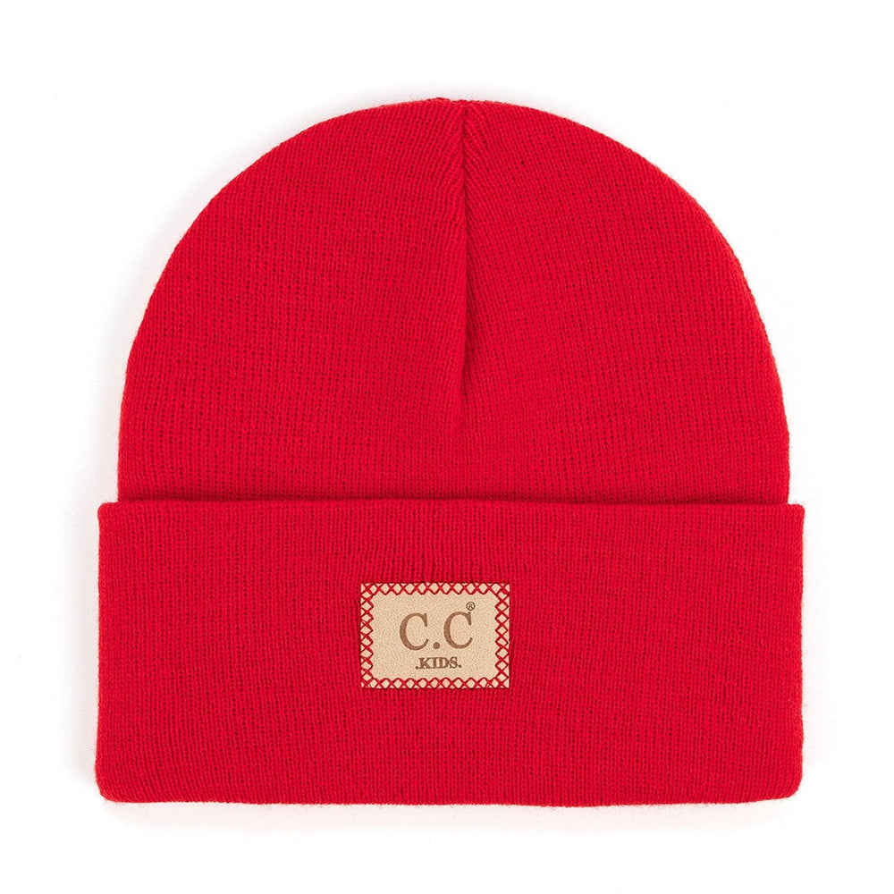 CC Kids Unisex Classic Ribbed Winter Beanie Hats Accessories