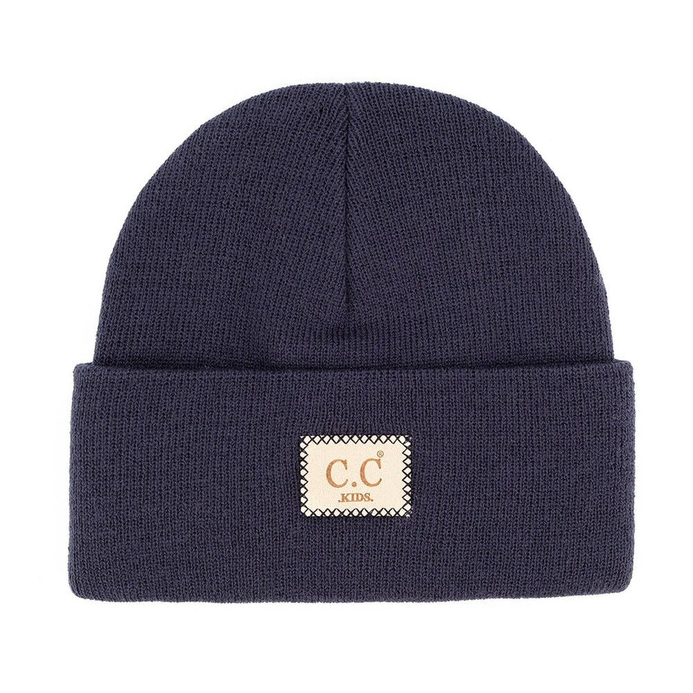 CC Kids Unisex Classic Ribbed Winter Beanie Hats Accessories