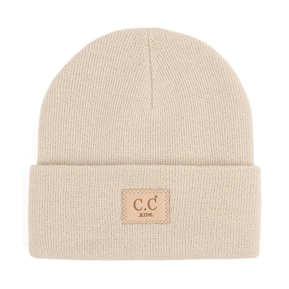 CC Kids Unisex Classic Ribbed Winter Beanie Hats Accessories