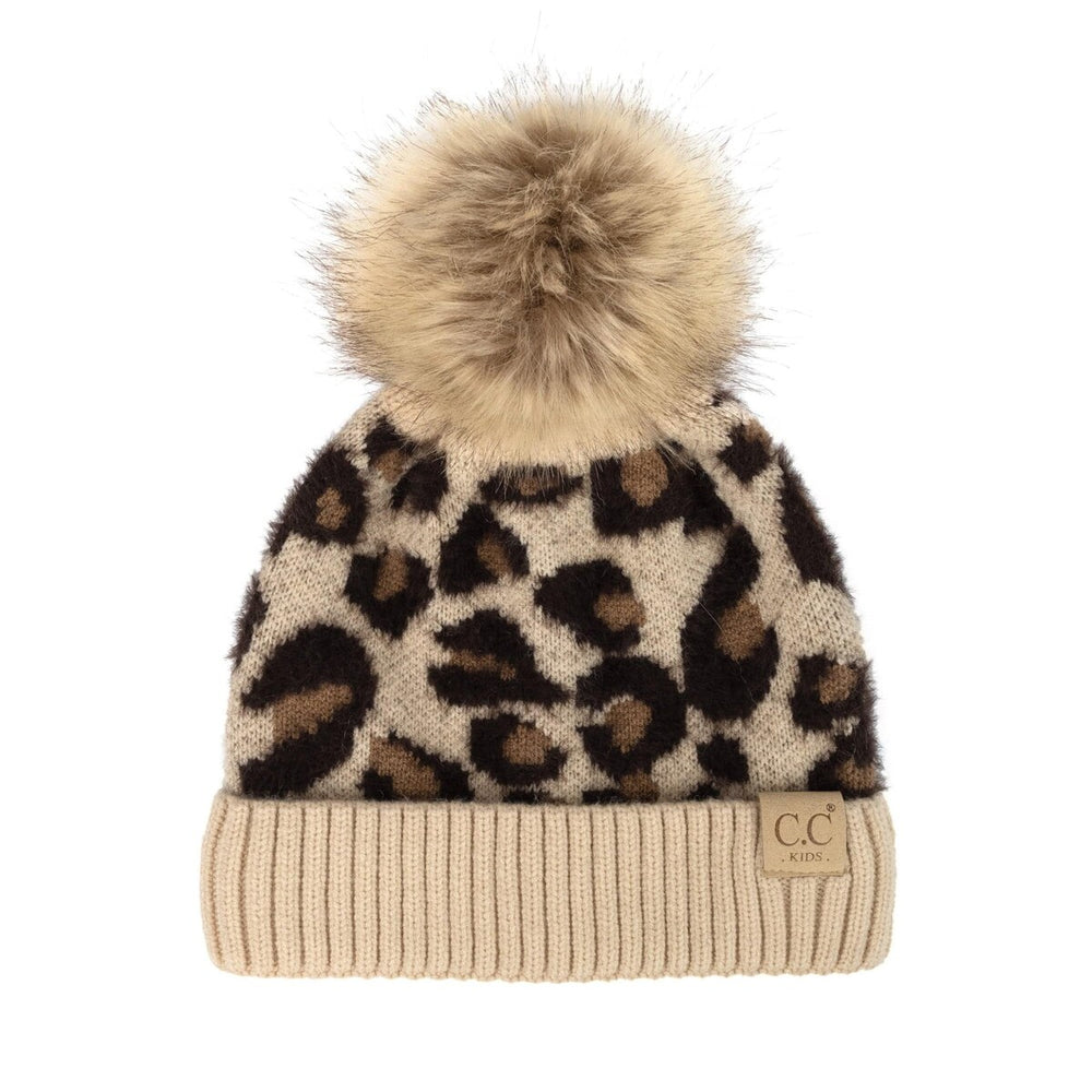 CC Leopard Beanie Kids Accessories Hats