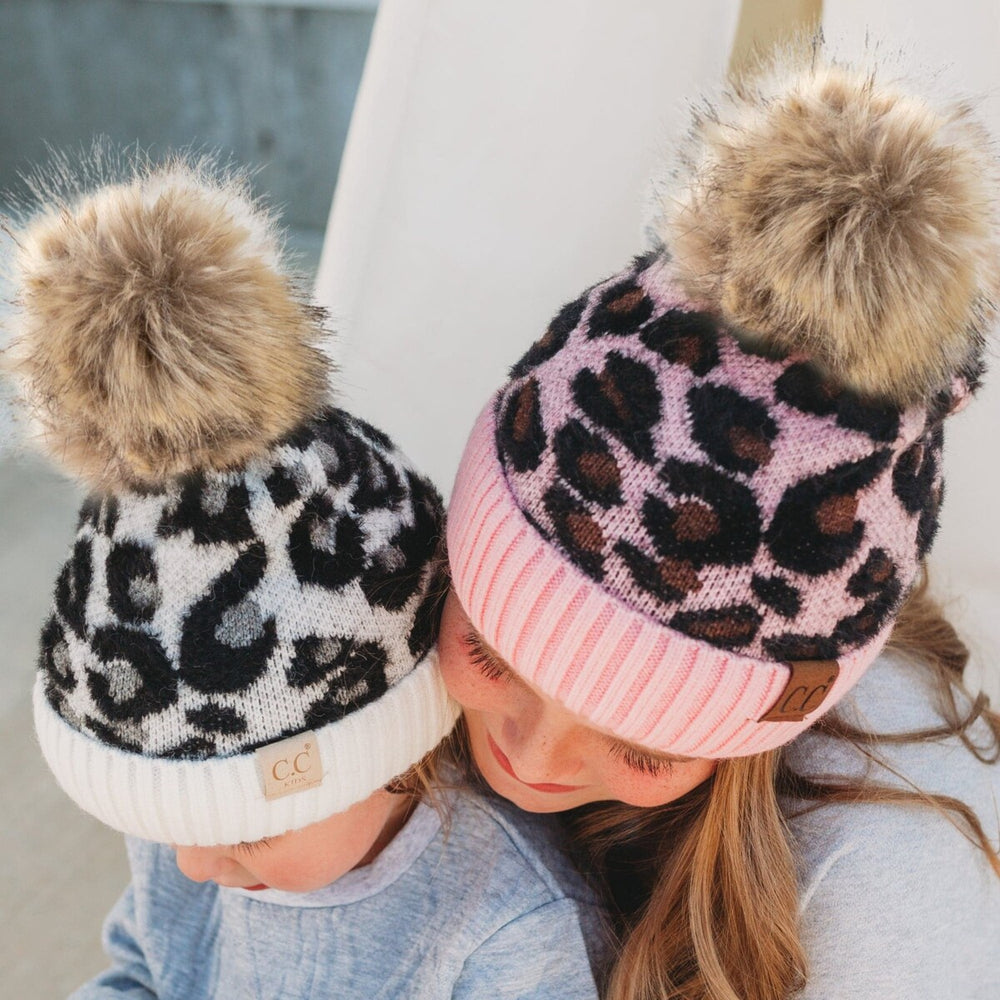 CC Leopard Beanie Kids Accessories Hats