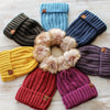 CC Pom Accented Beanie Unisex Women Teen Winter Cold Weather Hats