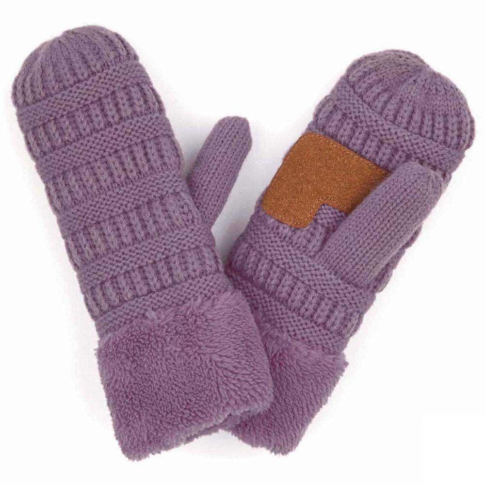 CC Sherpa Lined Winter Cold Snow Mittens Adult or Junior Accessories