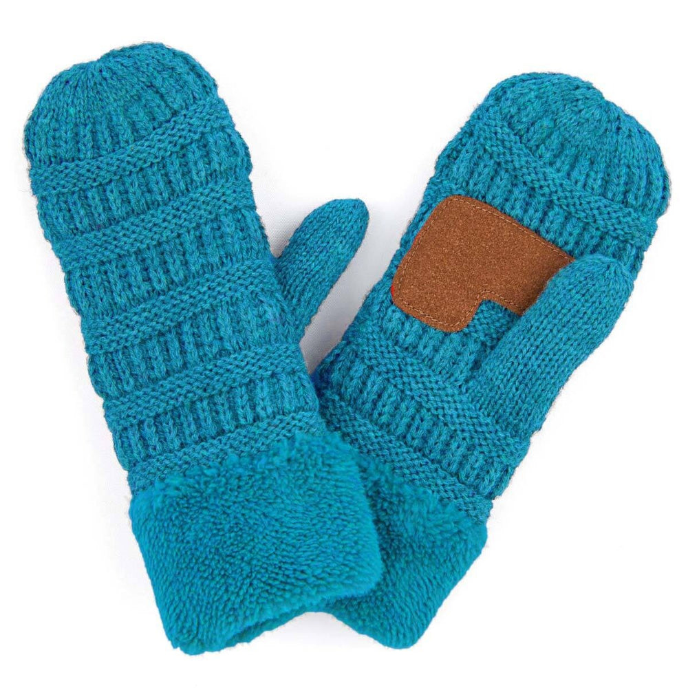 CC Sherpa Lined Winter Cold Snow Mittens Adult or Junior Accessories