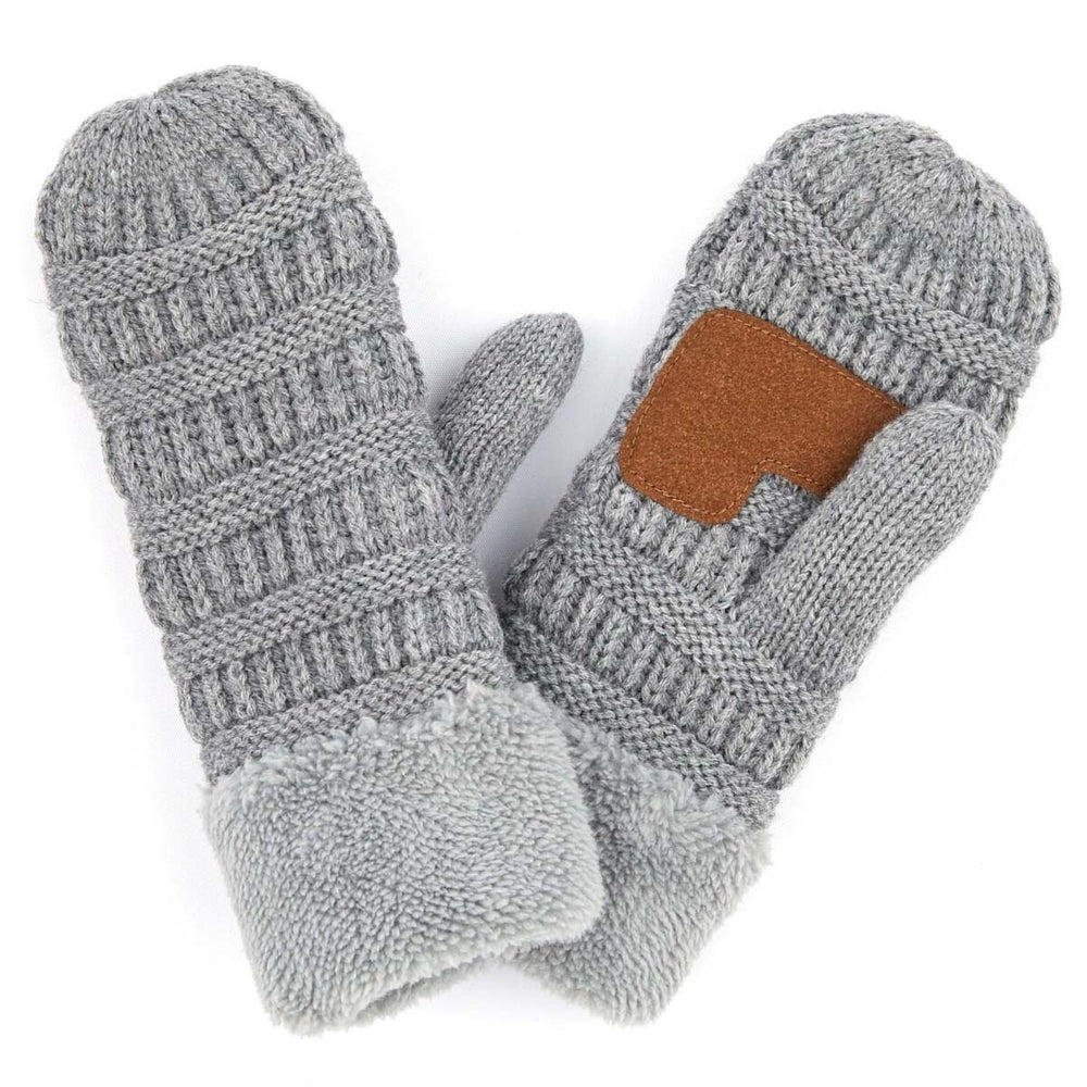 CC Sherpa Lined Winter Cold Snow Mittens Adult or Junior Accessories