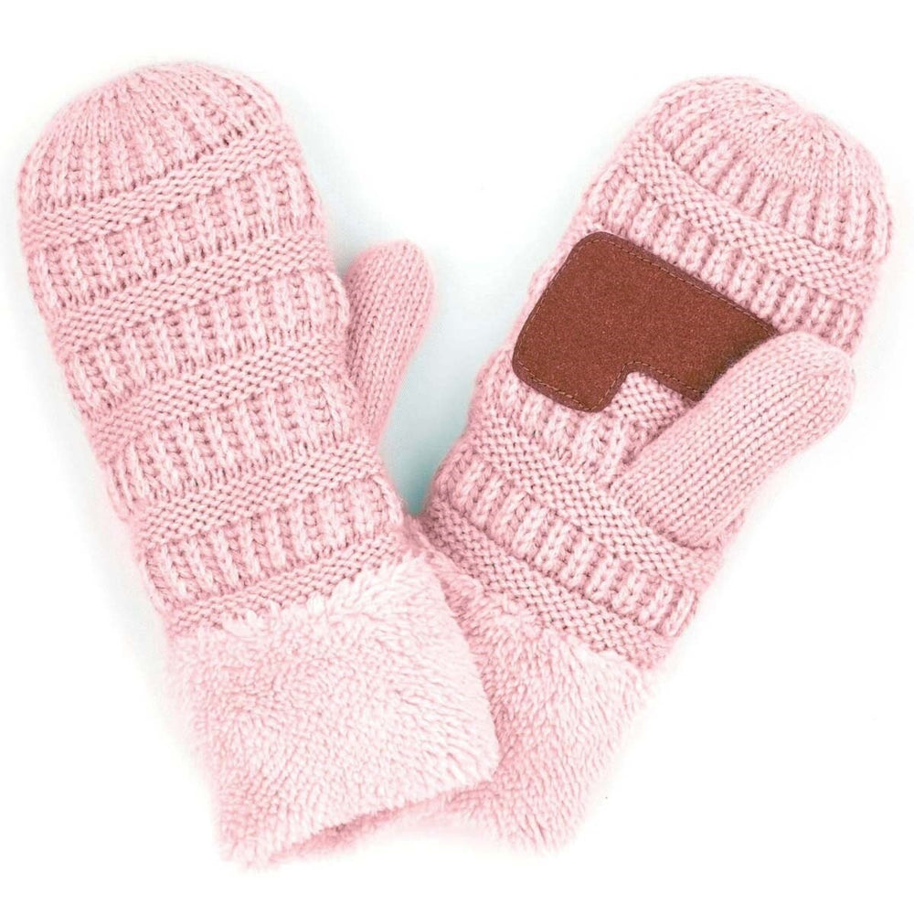 CC Sherpa Lined Winter Cold Snow Mittens Adult or Junior Accessories