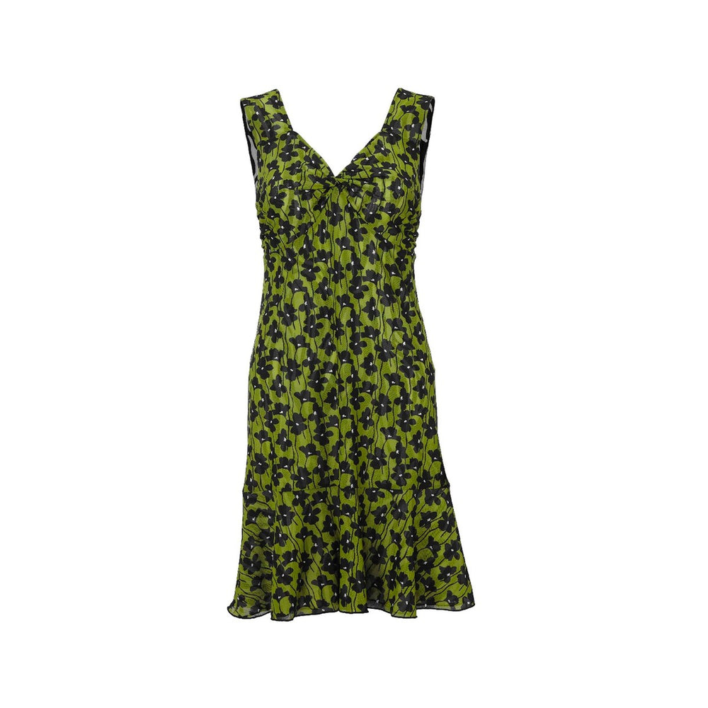 cabi Black and Green Samba Dress