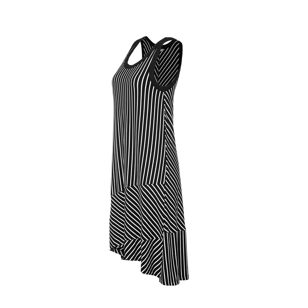 cabi Black and White Stripe ATC Wink Dress