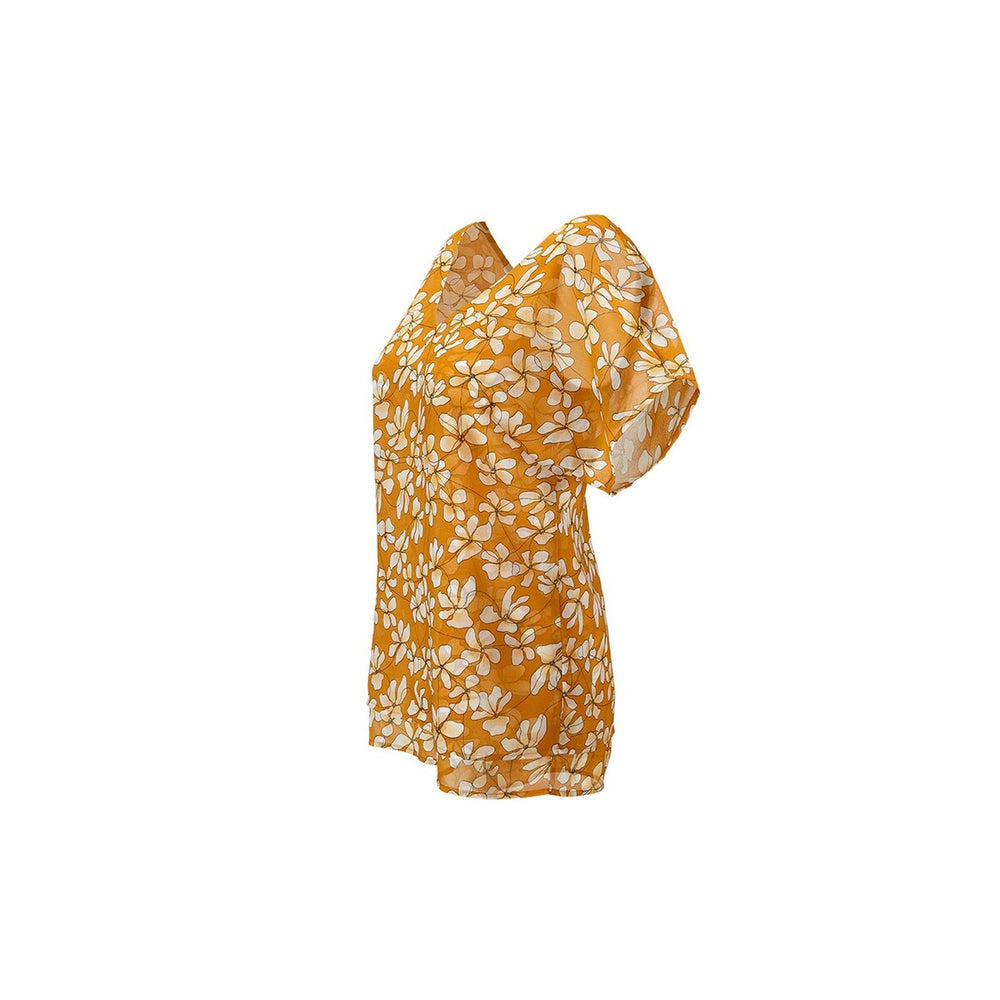 cabi Butterscotch Floral Thrive Top