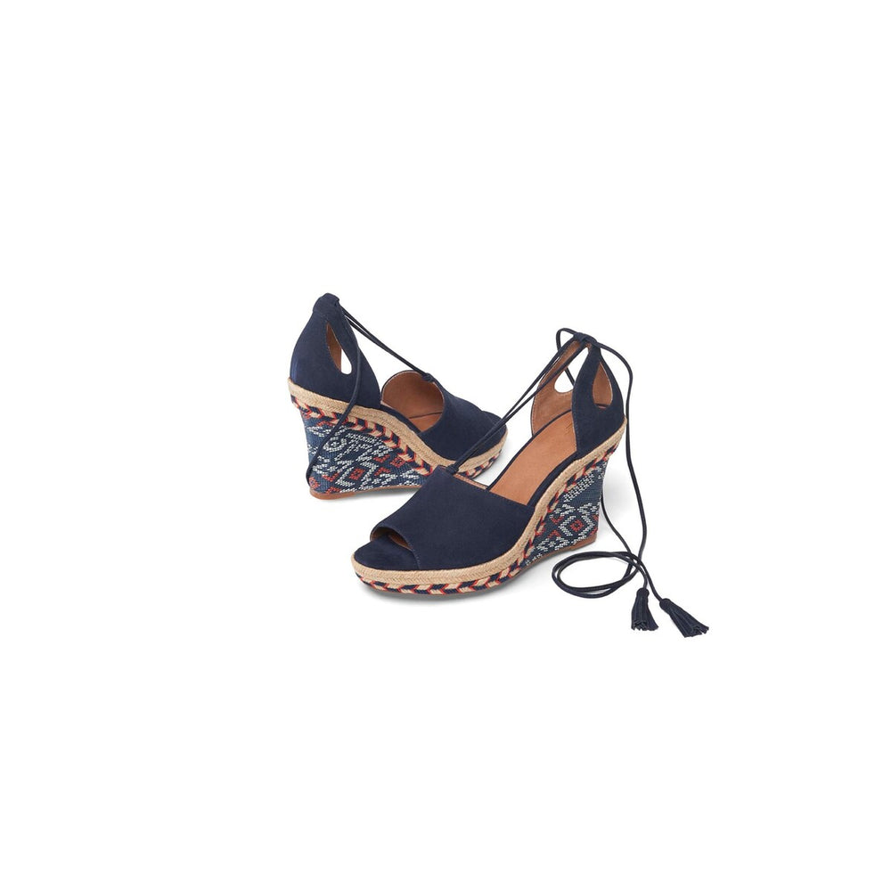 cabi Classic Navy Isla Wedge Shoe