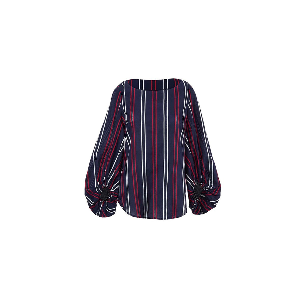 cabi Freedom Stripe Flag Blouse