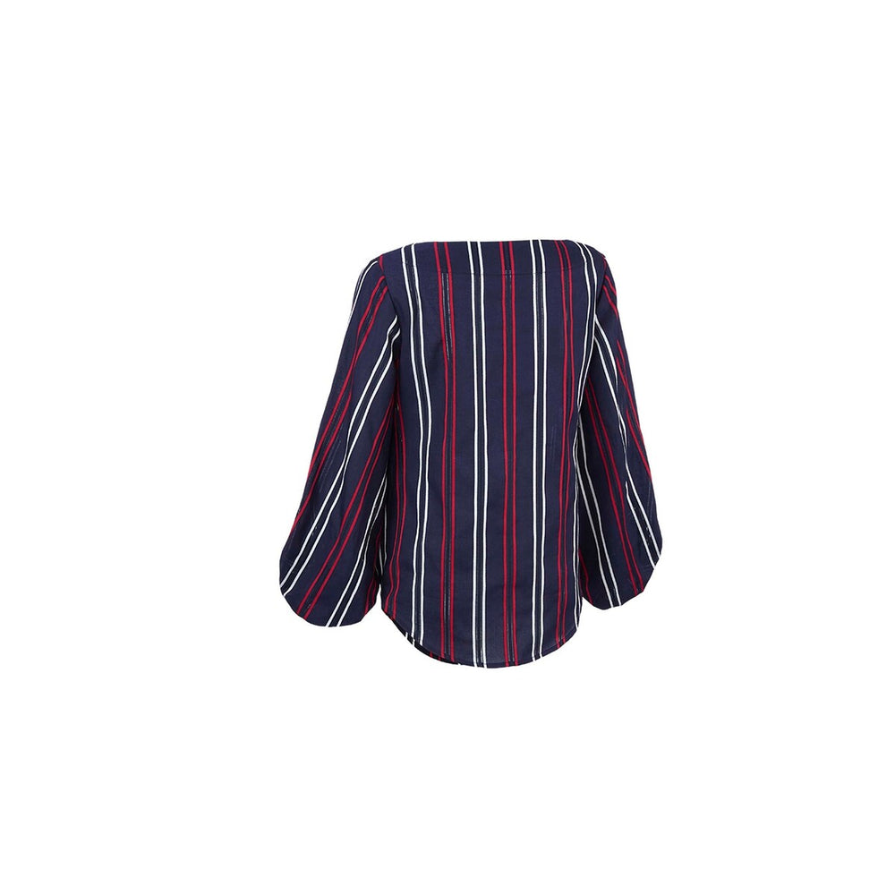 cabi Freedom Stripe Flag Blouse