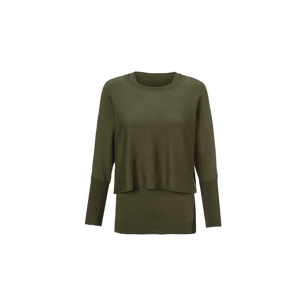 cabi Moss Twofer Pullover