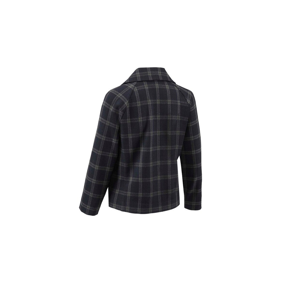 cabi Navy Plaid Connery Jacket