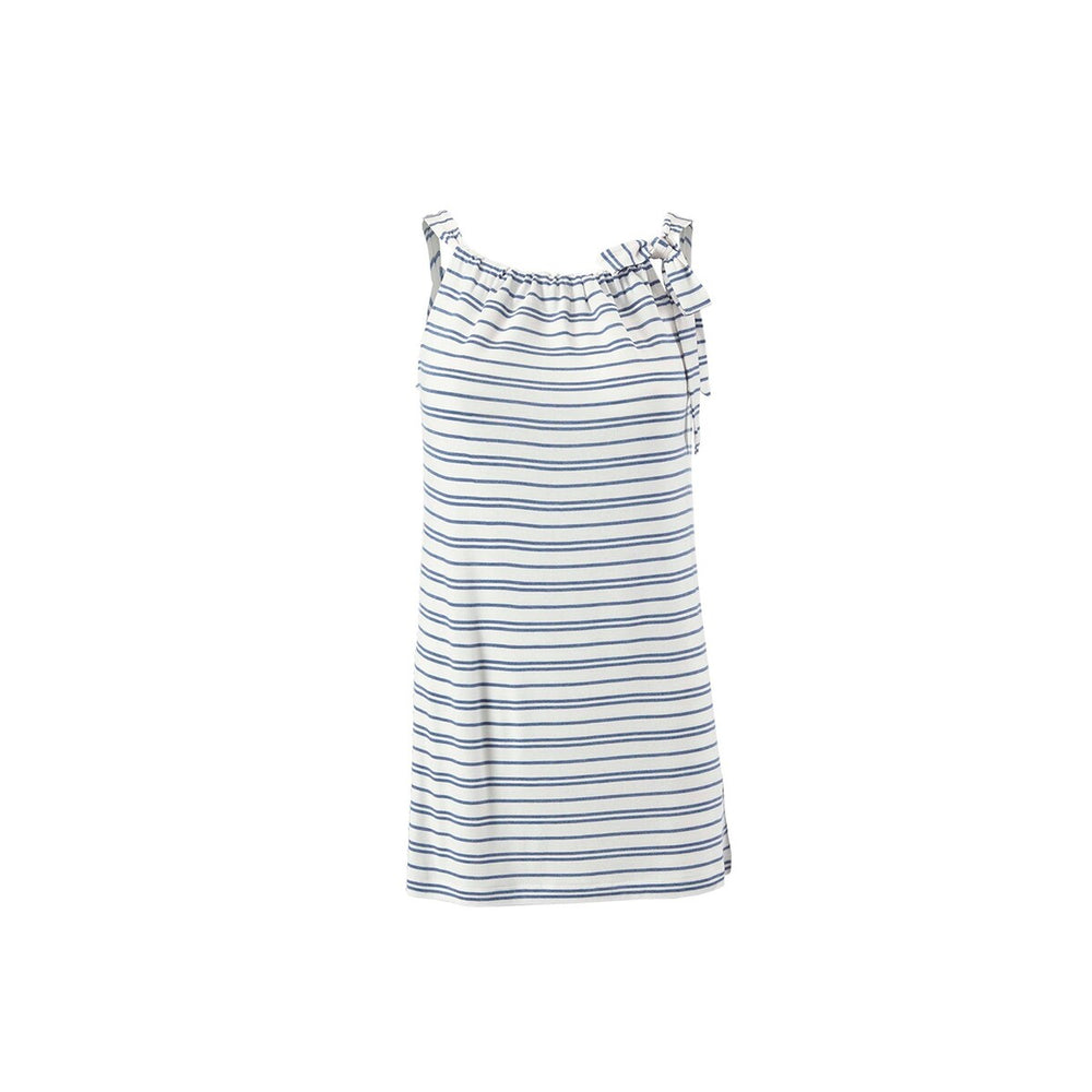 cabi Ocean Stripe Bow Halter Tank