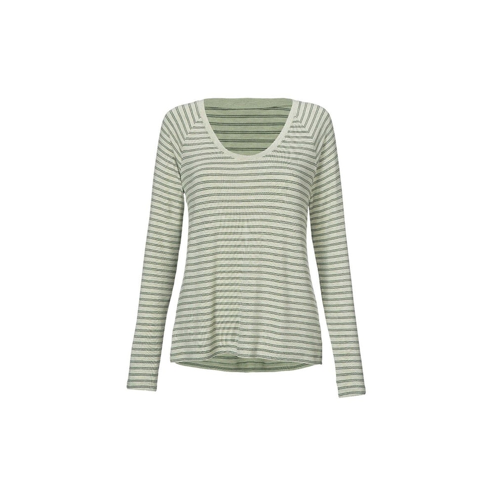 cabi Olive Stripe Game Tee