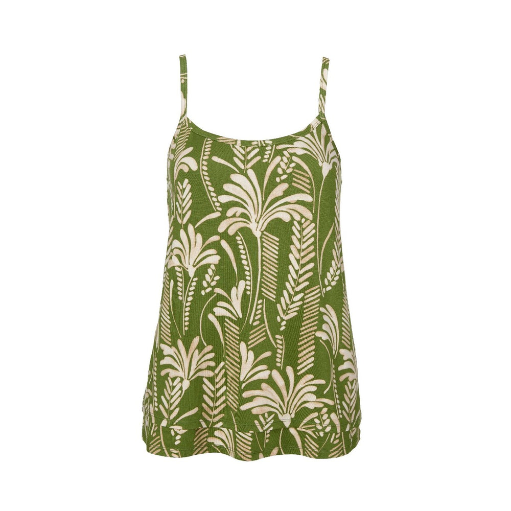 cabi Palm Print Balcony Cami