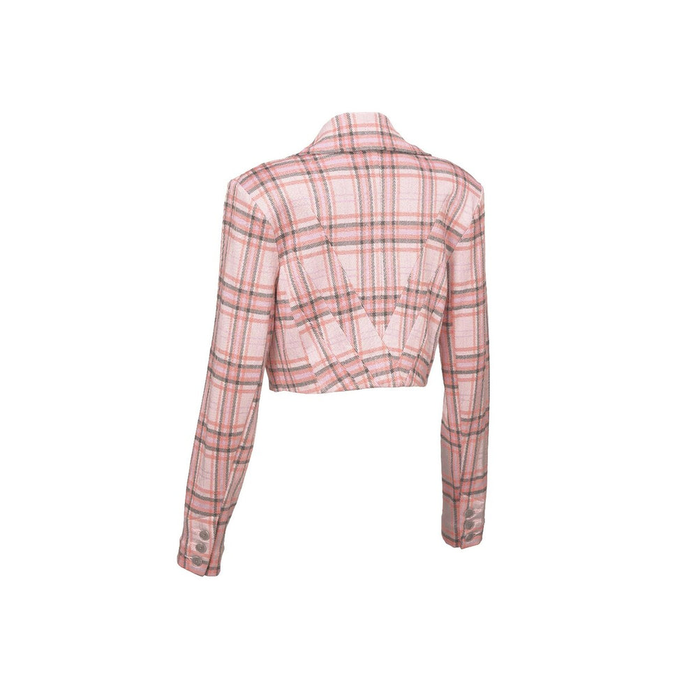 cabi Plaid Cheer Playdate Jacket