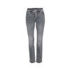 cabi Steel Gray Button Fly Straight Leg Jean