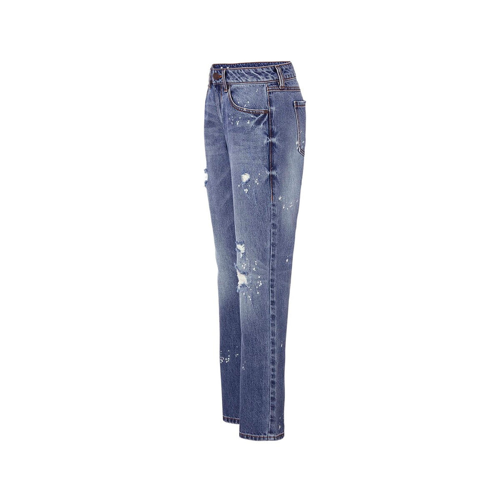 cabi Super Destructed Wash 100% Boyfriend Jean