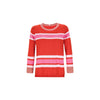 cabi Sweetheart Stripe Cadet Pullover Sweater