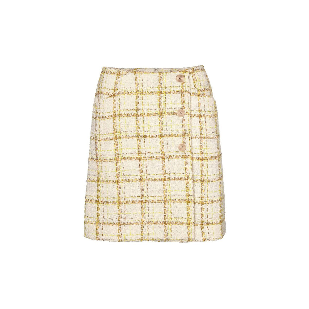 cabi Tailored Plaid Coco Skirt