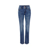 cabi Vintage Blue Cinch Straight Leg Jean