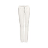 cabi White Button Fly Straight Leg Jean