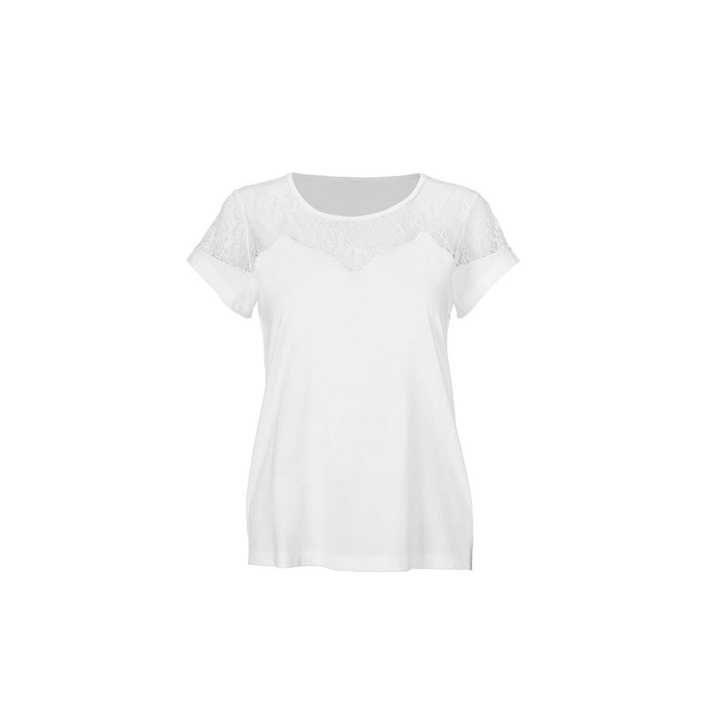 cabi White Flirt Tee