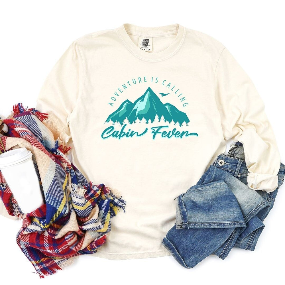 Cabin Fever Mountains Garment Dyed Long Sleeve