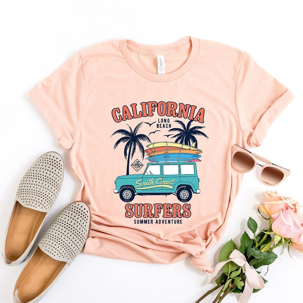 California Surfers Short Sleeve Crewnneck Tee