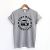 Camp More Worry Less Camper Garment Dyed Tee