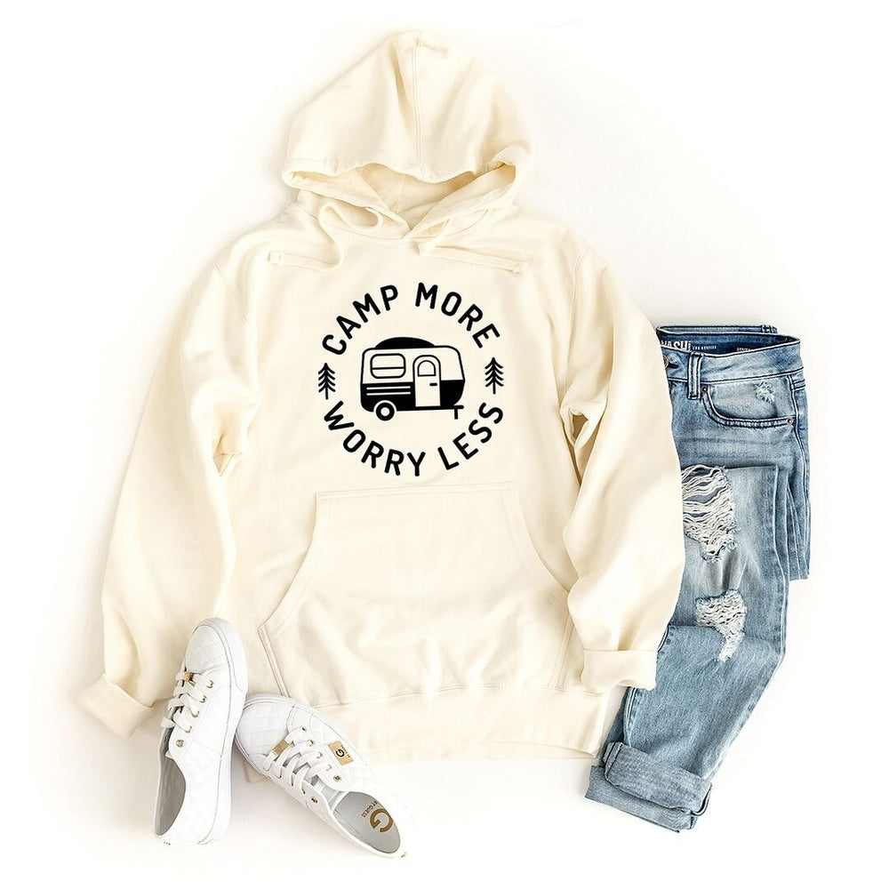 Camp More Worry Less Camper Graphic Hoodie