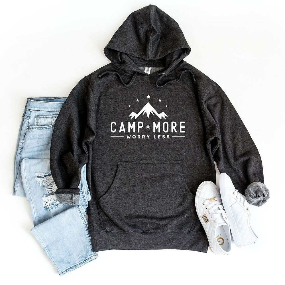 Camp More Worry Less Mountains Graphic Hoodie