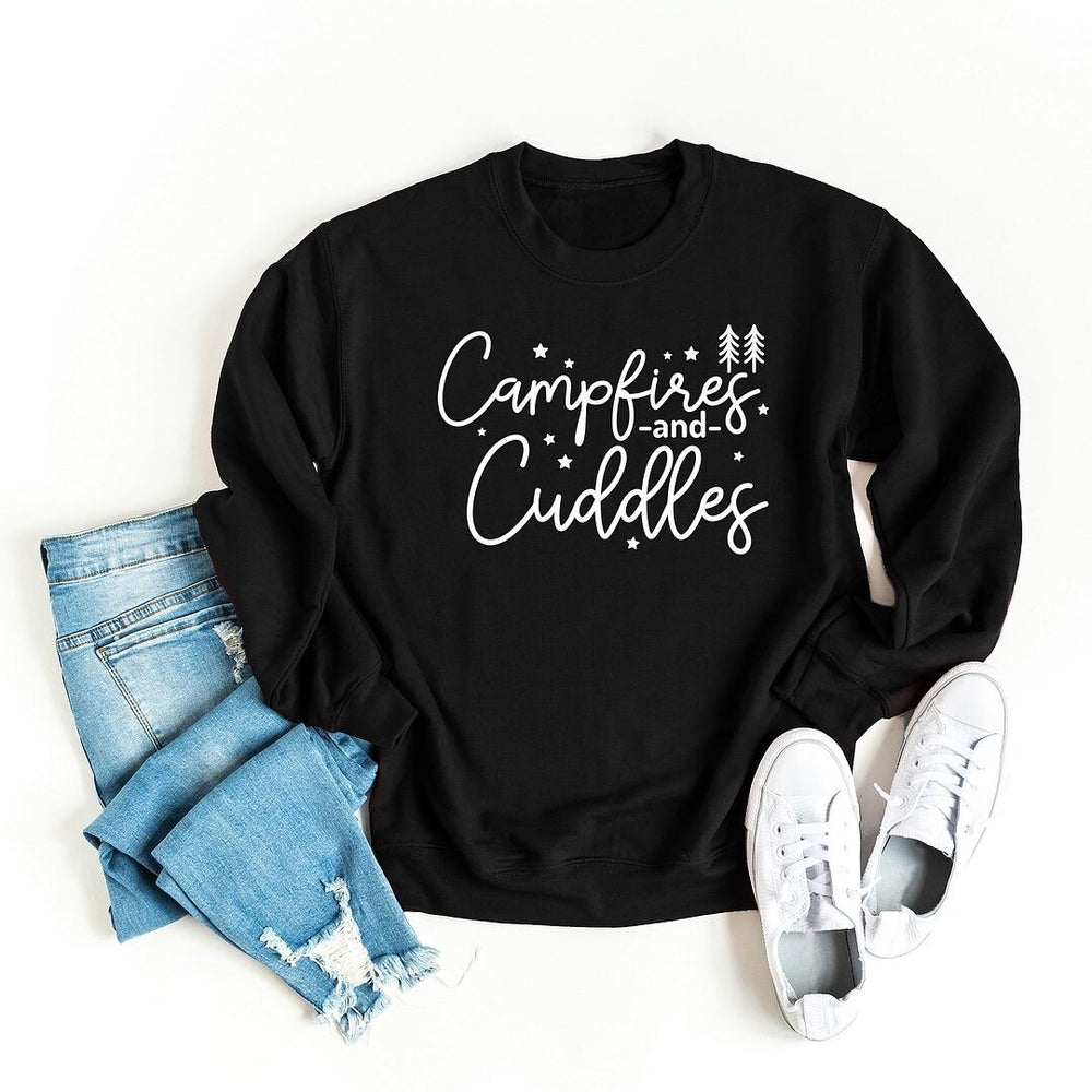 Campfires And Cuddles Graphic Sweatshirt