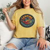 Camping Is My Best Memories Badge Garment Dyed Tee