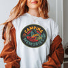 Camping is My Best Memories Badge Short Sleeve Crewnneck Tee