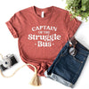 Captain Of The Struggle Bus Short Sleeve Crewnneck Tee