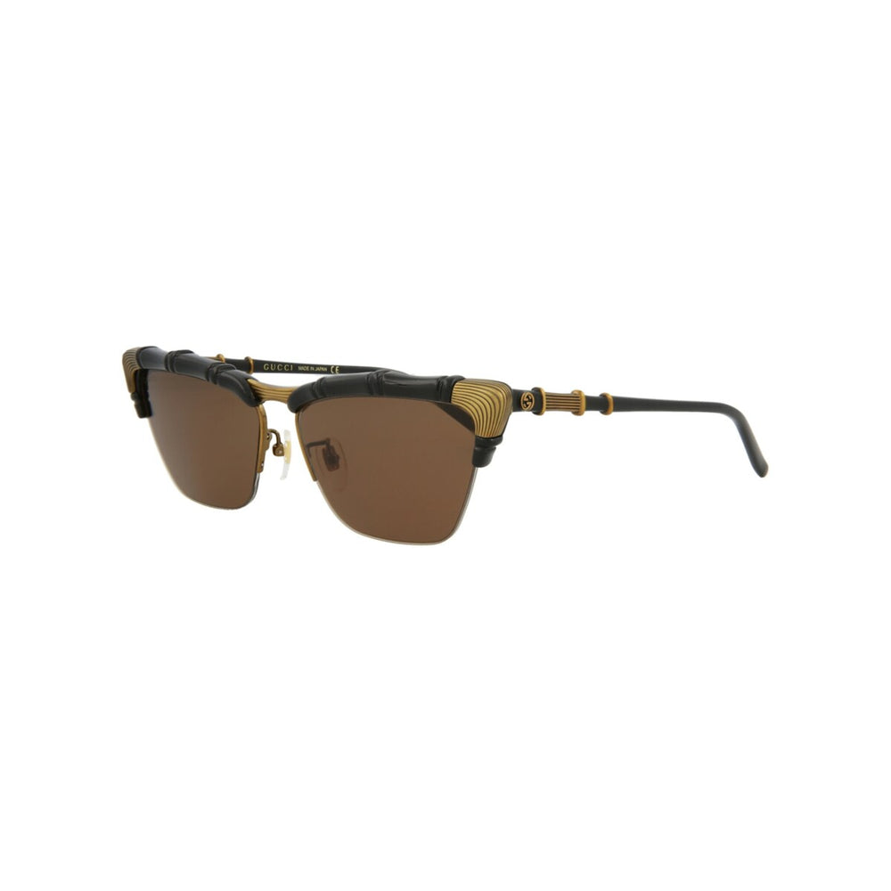 Gucci Cat Eye-Frame Injection Sunglasses - Black - One Size