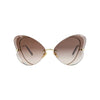 Chloé Cat Eye-Frame Metal Sunglasses - One Size