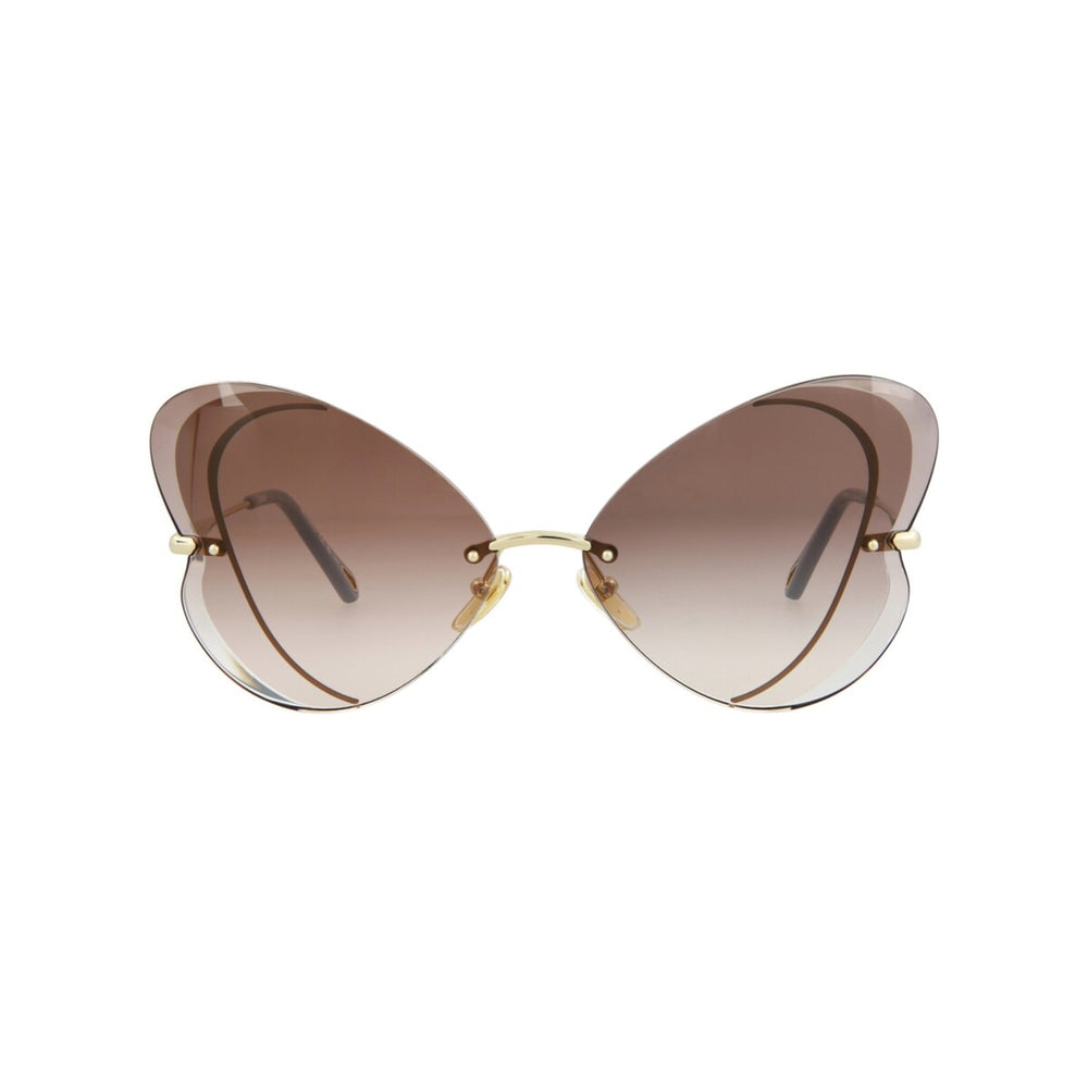 Chloé Cat Eye-Frame Metal Sunglasses - One Size